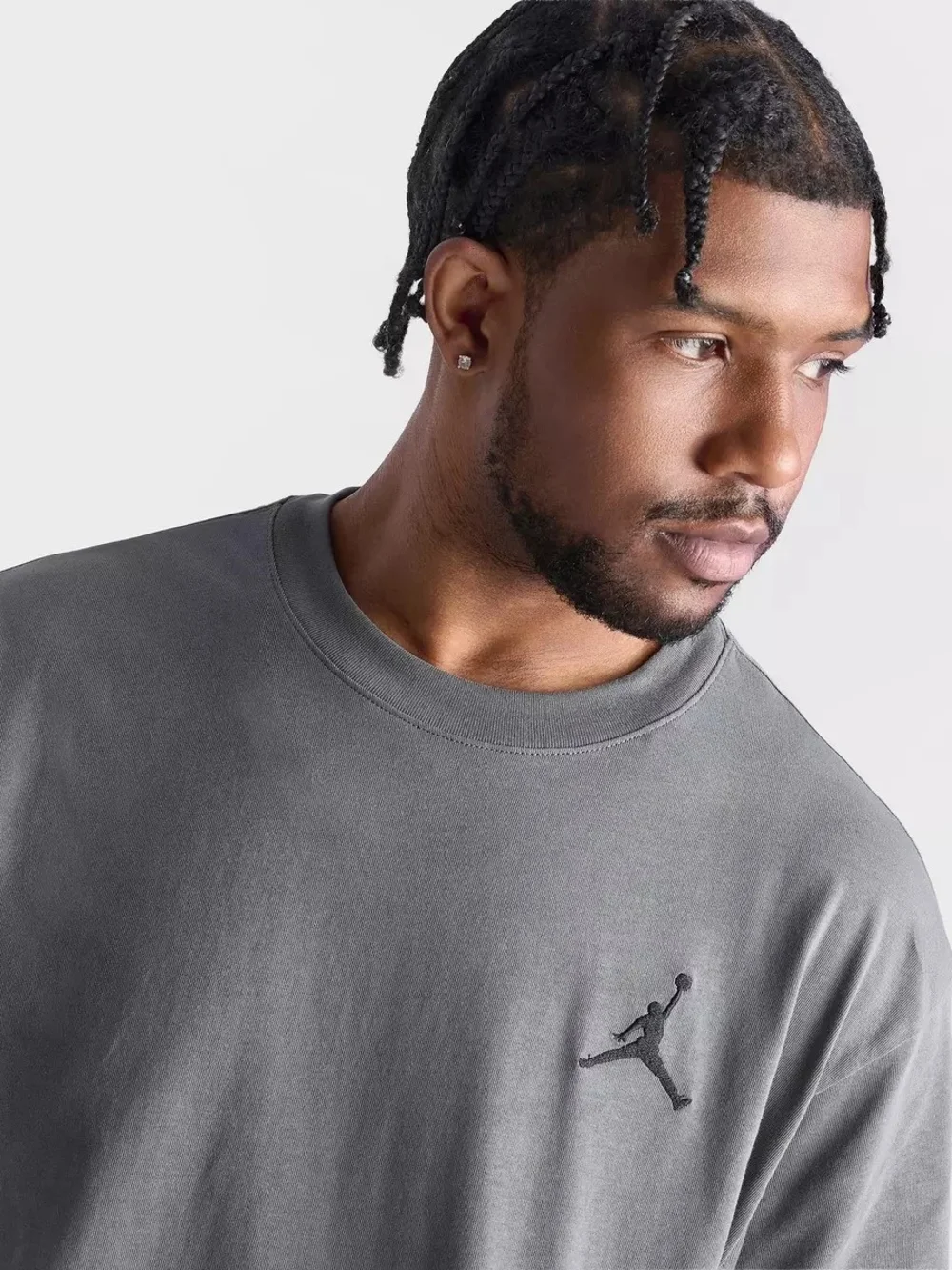 Jordan Men's Gray Short-Sleeve Crew Tee